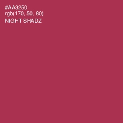 #AA3250 - Night Shadz Color Image